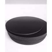 Подложка круглая чёрная МДФ 3 мм, 160 мм,10 шт