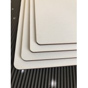 Подложка мдф белая 2,5-3 мм квадратная 340*340 мм, 1 шт