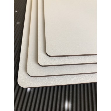 Подложка мдф белая 2,5-3 мм квадратная 340*340 мм, 1 шт