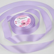 Лента атласная, 25 мм × 23 ± 1 м, цвет нежно-сиреневый №44