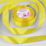 Лента атласная, 25 мм × 23 ± 1 м, цвет светло-лимонный №51