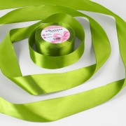 Лента атласная, 40 мм × 23 ± 1 м, цвет светло-оливковый №143