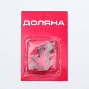 Набор форм для вырезания печенья «Кролик», 3 шт, 5,5×8,5 см, 7,3×4,6 см, 4,8×2,6 см, цвет хромированный