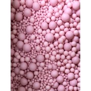 Кондитерская посыпка с мягким центром матовая "Жемчуг", розовая, 50 г №280М