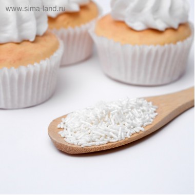 Посыпка кондитерская "Вермишель" Серебро 50 г Посыпка кондитерская "Вермишель" Серебро 50 г