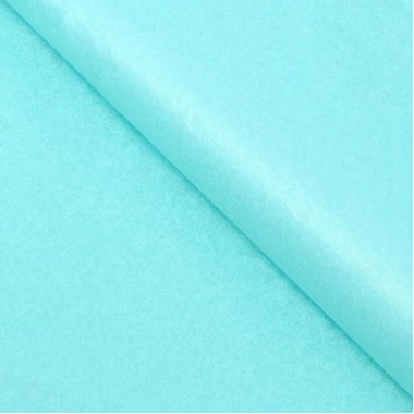 Бумага тишью, двухсторонняя, голубая, 50 х 65 см, 10 шт (601937)