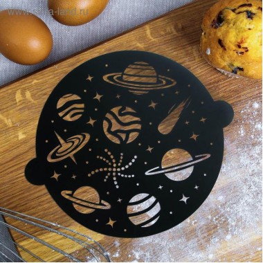 Трафарет для выпечки «Космос», 30 × 35 см, 1 шт