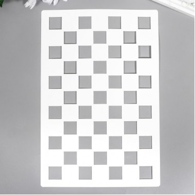 Трафарет "Шахматная доска" 24х16 см Трафарет "Шахматная доска" 24х16 см