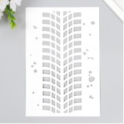 Трафарет "След от колеса" 24х16 см