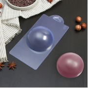 Форма для шоколада и конфет пластиковая «Полусфера для шоколада», 10×10×5 см, цвет прозрачный