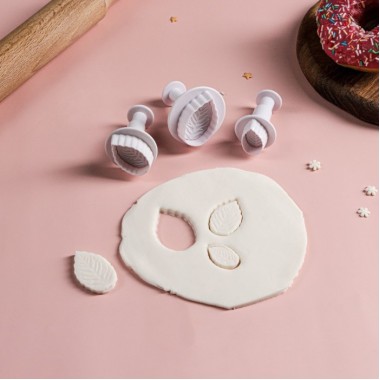 Набор плунжеров кондитерских «Лист большой», 3 шт Набор плунжеров кондитерских «Лист большой», 3 шт