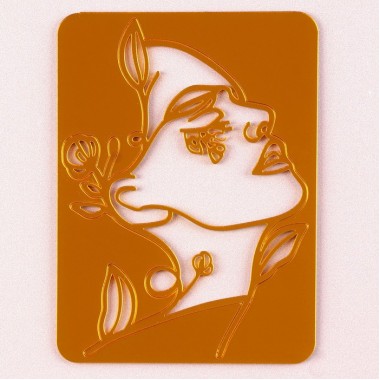 Украшение для торта «Девушка с цветами», цвет золото (9496600)