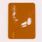 Украшение для торта «Девушка с серьгой», цвет золото (9496601)