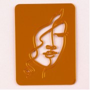 Украшение для торта «Девушка с кудрями», цвет золото (9496603)