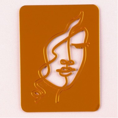 Украшение для торта «Девушка с кудрями», цвет золото (9496603)