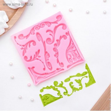 Молд «Вензельный оттиск», 9,8×9,8 см, цвет МИКС Молд «Вензельный оттиск», 9,8×9,8 см, цвет МИКС