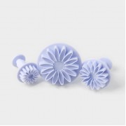 Набор плунжеров  «Герберы», 3 шт: 5,5 см, 4 см, 2,5 см