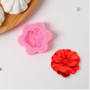 Силиконовый молд «Фиалка», d=6 см, цвет розовый