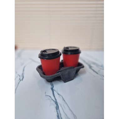 Держатель для 2-х стаканов (250 мл) чёрный, 1 шт Держатель для 2-х стаканов (250 мл) чёрный, 1 шт