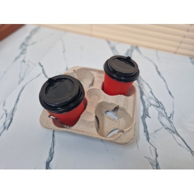 Держатель для 4-х стаканов (250 мл) натур., 1 шт Держатель для 4-х стаканов (250 мл) натур., 1 шт