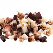 Украшение шоколадное СТРУЖКА мраморная 7 (±1,5) мм, 70 г