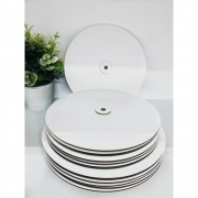 Основа белая 350 мм, 2,5-3 мм, для ярусной этажерки с отверстием, 1 шт.