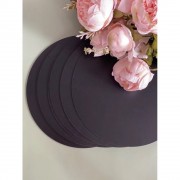 Подложка круглая 3 мм чёрная мдф, 1 шт , 140 мм