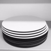 Подложка мдф белая 5-6 мм круглая 600 мм, 1 шт (под заказ 2 дня)