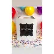 Коробка-чемодан 260*260*300 мм с окном (гофрокартон), 50 шт