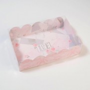 Коробка для печенья, кондитерская упаковка с PVC крышкой,  30 х 40 х 8 см