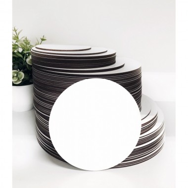 Подложка круглая белая 600 мм мдф 2,7-3 мм, 1 шт