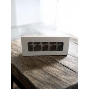 КОРОБКА НА 10 КЕКСОВ С ОКНОМ (385*160*96 мм)