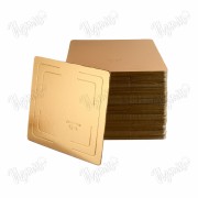 Подложка квадратная, усиленная, односторонняя, Золото (2,5 мм), 300*300 мм.