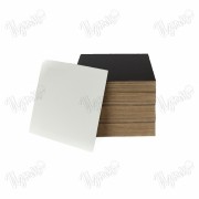 Подложка квадратная, усиленная, двухсторонняя, Чёрная/Белая, (2,5 мм), 220*220 мм.