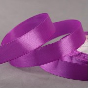 Лента атласная, 20 мм × 23 ± 1 м, цвет тёплый фиолетовый №154.