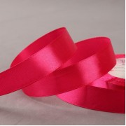 Лента атласная, 20 мм × 23 ± 1 м, цвет малиновый №28