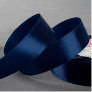 Лента атласная, 25 мм × 23 ± 2 м, цвет тёмно-синий №038, 3019782.