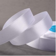 Лента атласная, 25 мм × 33 ± 2 м, цвет белый №001
