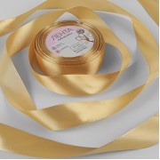 Лента атласная, 25 мм × 23 ± 1 м, цвет горчичный №104