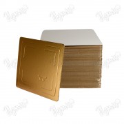 Подложка усиленная квадратная Золото/Жемчуг (3,2 мм), 300*300 мм