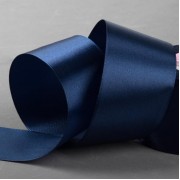 Лента атласная, 50 мм × 23 ± 1 м, цвет тёмно-синий №81