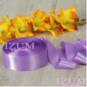 Лента атласная, 50 мм , цвет сиреневый,1 метр.