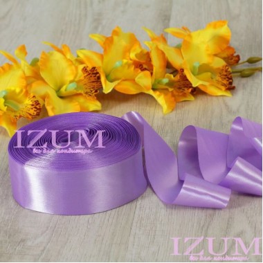 Лента атласная, 50 мм , цвет сиреневый,1 метр. Лента атласная, 50 мм , цвет сиреневый,1 метр.