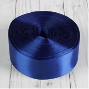 Лента атласная, 50 мм × 23 ± 2 м, цвет синий №40