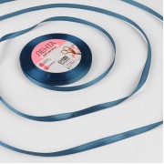 Лента атласная, 6 мм × 23 ± 1 м, цвет лазурный №36