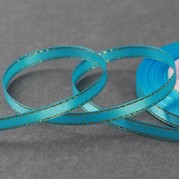 Лента атласная «Золотые нити», 6 мм × 23 ± 1 м, цвет голубой №020