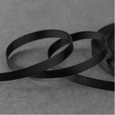 Лента репсовая, 6 мм, 22 ± 1 м, цвет чёрный №39 Лента репсовая, 6 мм, 22 ± 1 м, цвет чёрный №39