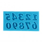 Молд "Цифры"высота 1,2 см (6*3,3 см сам молд)