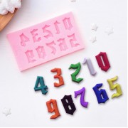 Молд силиконовый «Цифры. Готика», 8,9×5,1×0,7 см