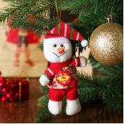 Подвеска-игрушка "С новым годом" , Снеговик.